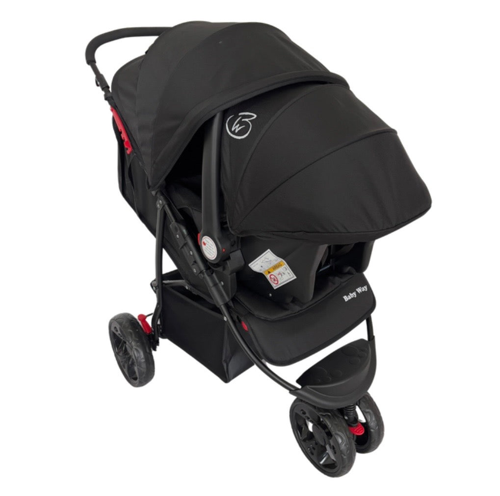 Explorer 3-Wheeler 4in1 Travel System Bundle - Stroller + Capsule + Base + All-Rider 360 Rotating Car Seat