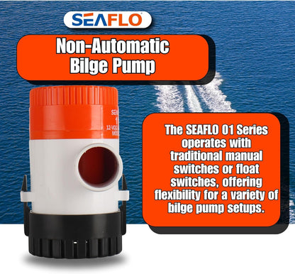 12V SEAFLO 1100GPH Bilge Submersible Water Pump