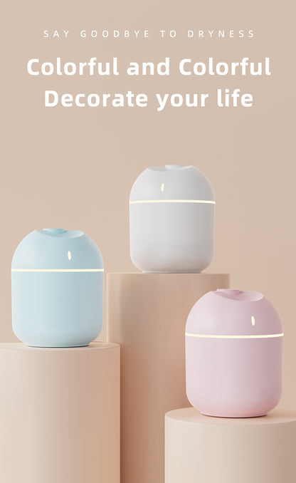 270ml USB Air Humidifier & Aroma Diffuser with LED Night Light