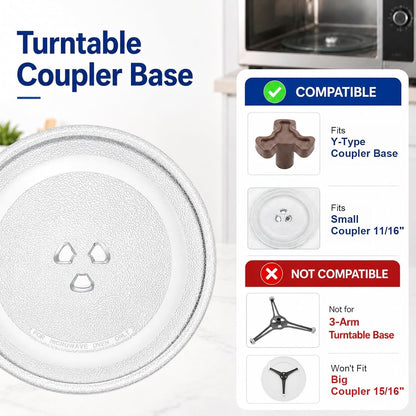 24.5CM Microwave Turntable Glass Plate