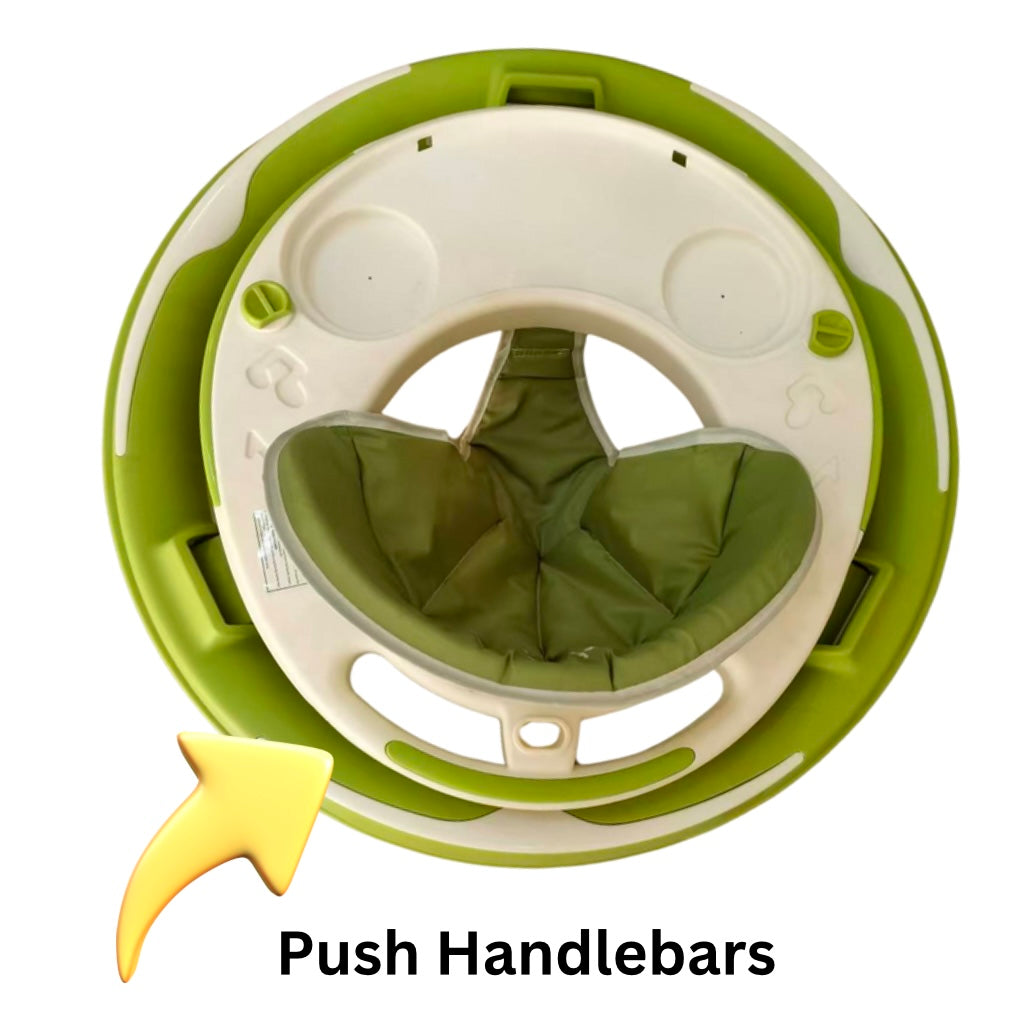 Zoom Adjustable O-ring Baby Walker with Push Handle