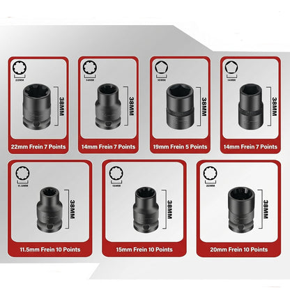 16PCS Master Brake Caliper Hex & Socket Set