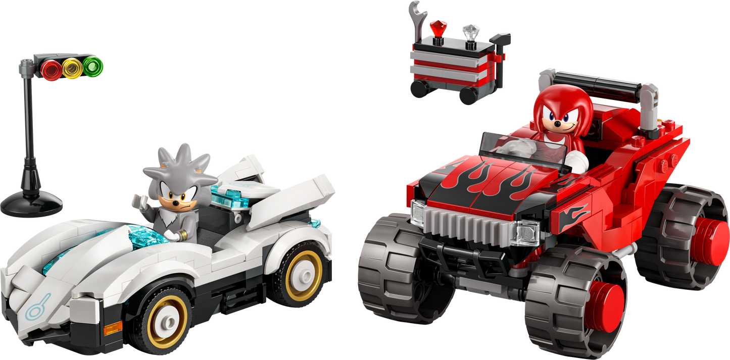 LEGO Sonic the Hedgehog: Silvers Car vs Knuckles Monster Truck (77118)