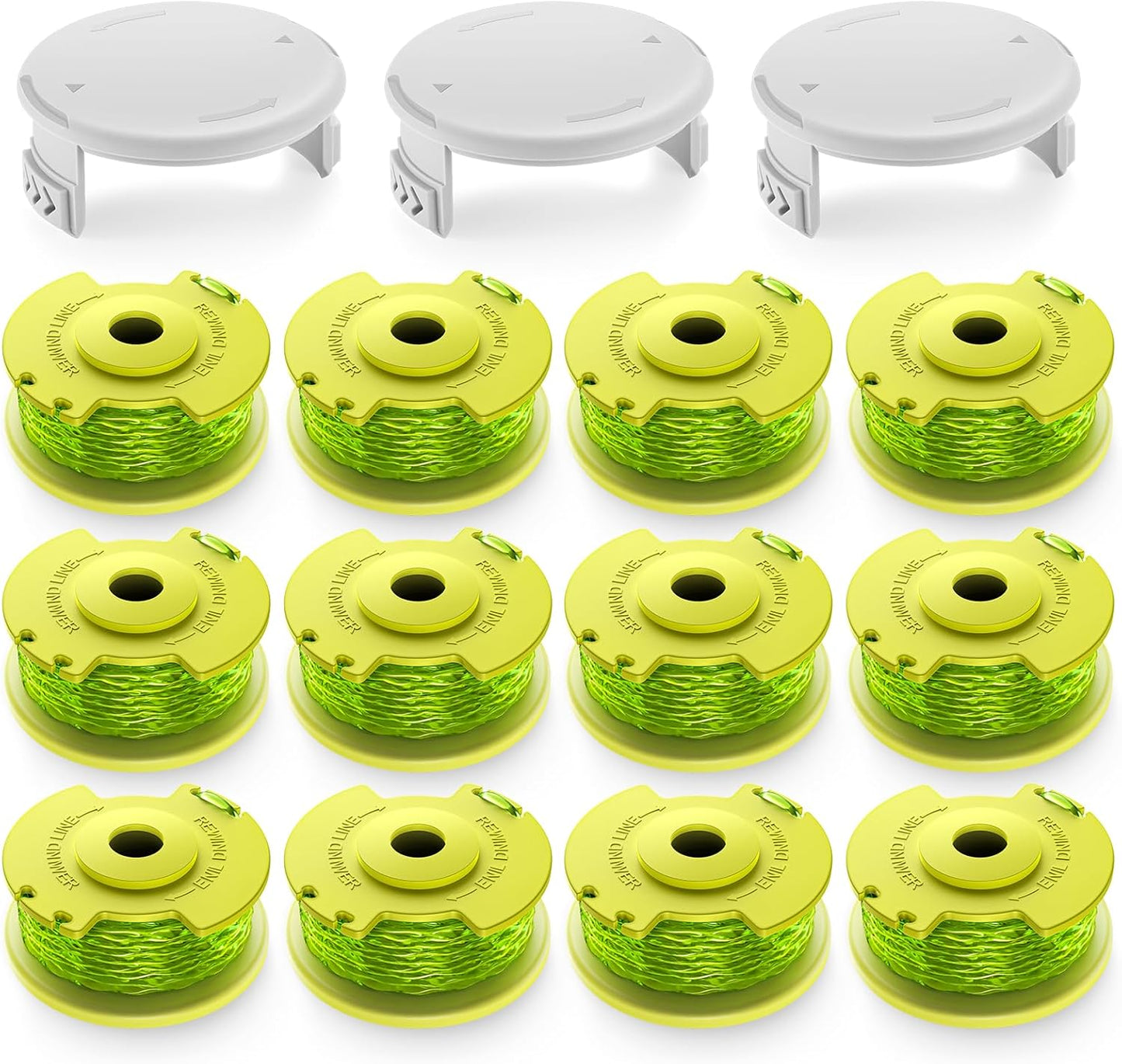 String Trimmer Refill for Ryobi One Plus+ AC80RL3(12 Trimmer Line 3 Trimmer Cap)
