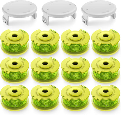 String Trimmer Refill for Ryobi One Plus+ AC80RL3(12 Trimmer Line 3 Trimmer Cap)