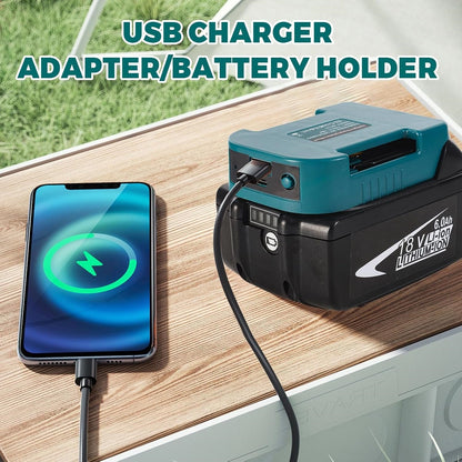 USB 30W Type-C Fast Charger Adapter for Makita 18V Battery
