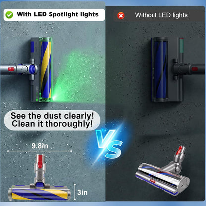 LED Fluffy Soft Roller Cleaner Head Replacement for Dyson V7 V8 V10 V11 V15