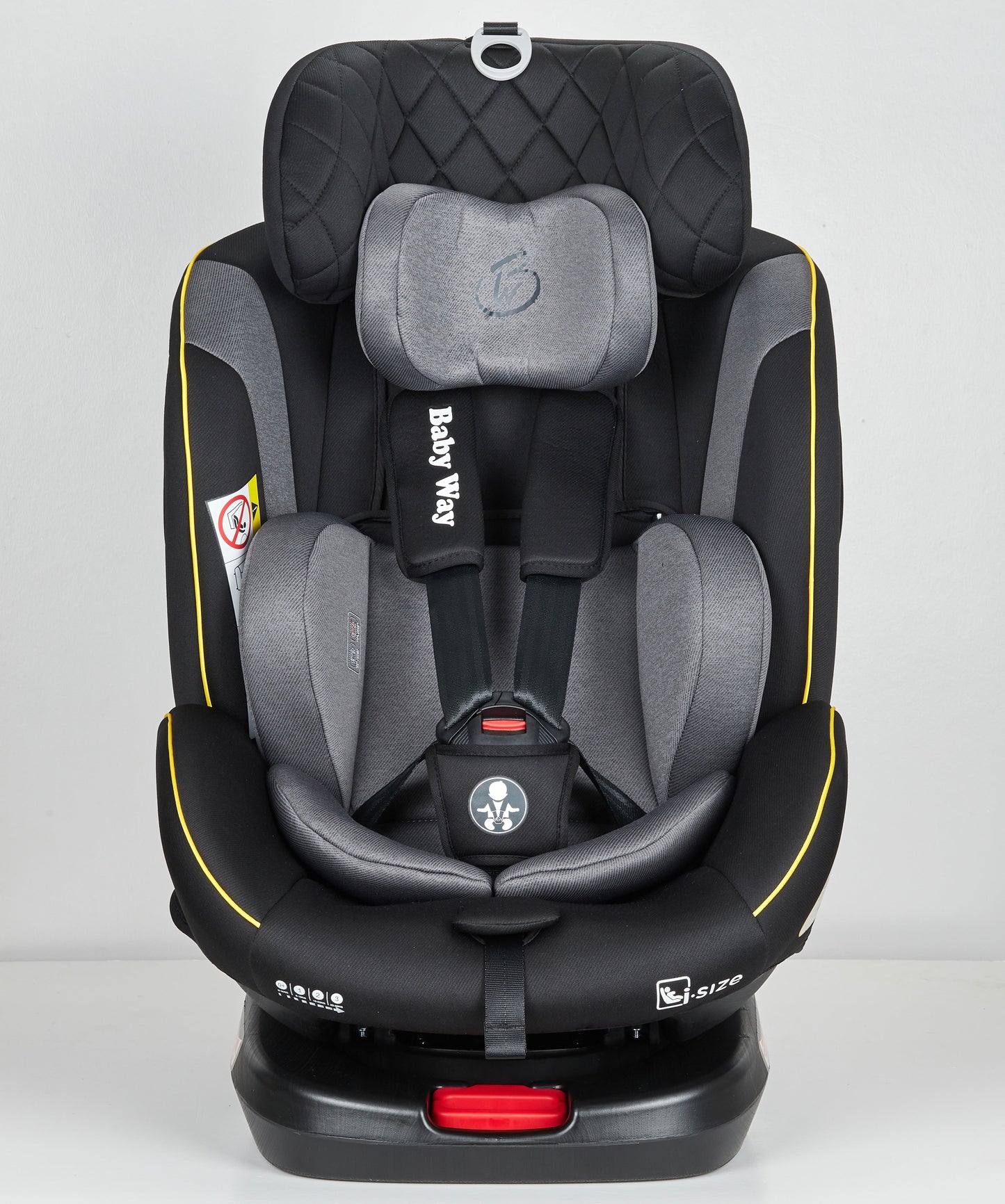 Preorder - GoldSpin GREY i-Size 360 Rotating Convertible Car Seat with ISOFIX and Top Tether