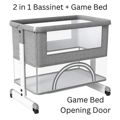 3in1 CoSleeper Baby Bassinet and Game Bed & Mattress – Adjustable Height