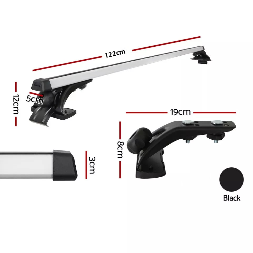 Universal Car Roof Racks Pod Aluminium Cross Bars Brackets