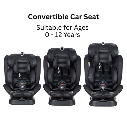 Preorder - GrowSwitch iSize Convertible Car Seat for 0-12 years - BLACK