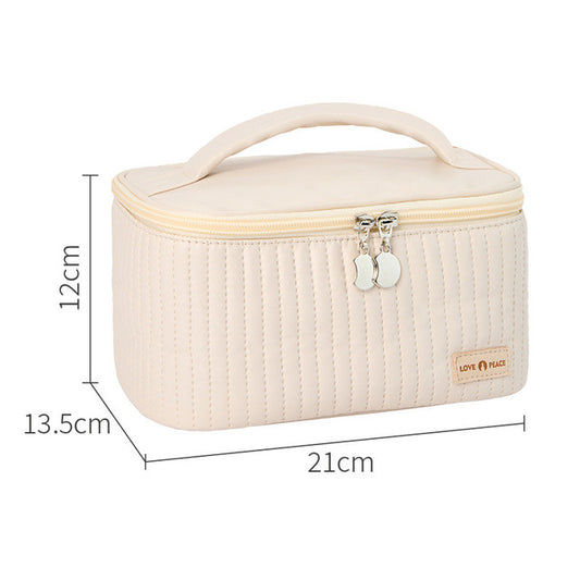 Leather Makeup Bag - Large