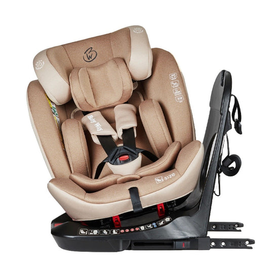 Defender i-Size 360 Rotating and Convertible Car Seat with ISOFIX and Top Tether - BEIGE