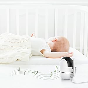 5 Inch HD Baby Monitor with Camera, Temperature Sensor & 2-Way Talk