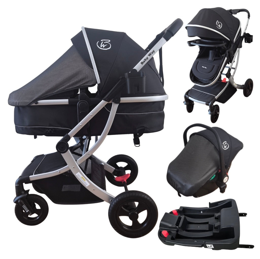 Preorder - Legacy 4 in 1 Travel System Bundle - Stroller + Bassinet + Capsule + Isofix Base + All-rider 360 Rotating Car Seat