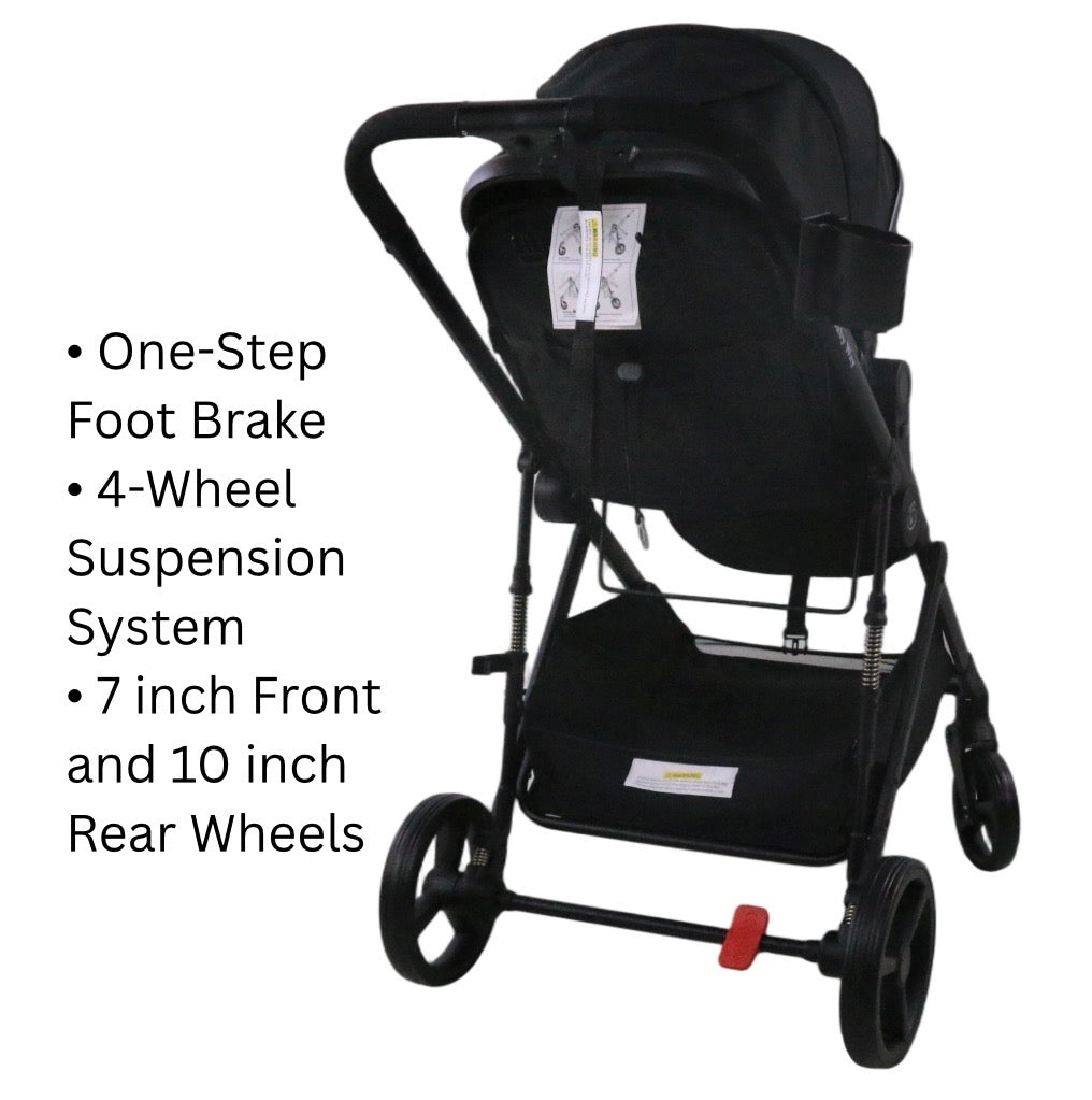 Preorder - 4in1 Crown Z Premium Stroller + Bassinet + Cloud i-Size Capsule Car Seat + Isofix Base with Leg Support Travel System