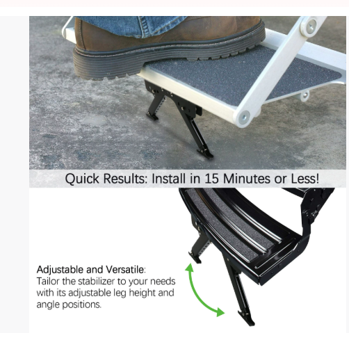 RV Step Stabilizer for Camping Trailer