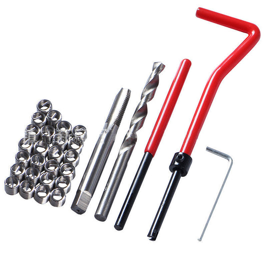 30PCS M6 Helicoil Type Insert Thread Repair Tool Kit