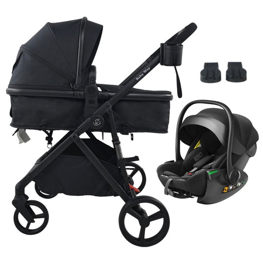 Crown Z - Premium Travel System - Reversible Bassinet Stroller + i-Size Reclining Capsule