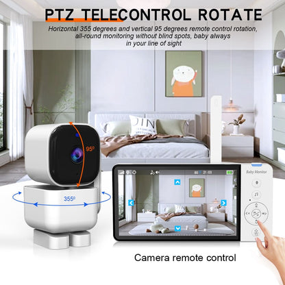 5”LCD HD Pan & Tilt Infrared Night Vision Baby Monitor - image 4