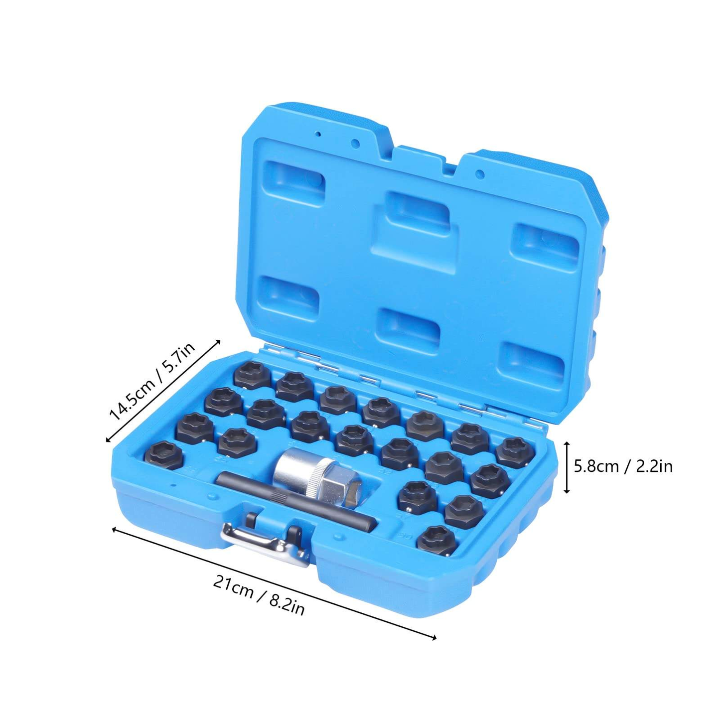 22 Piece Wheel Lock Nut Wrench Set Compatible with Volkswagen (VAG)