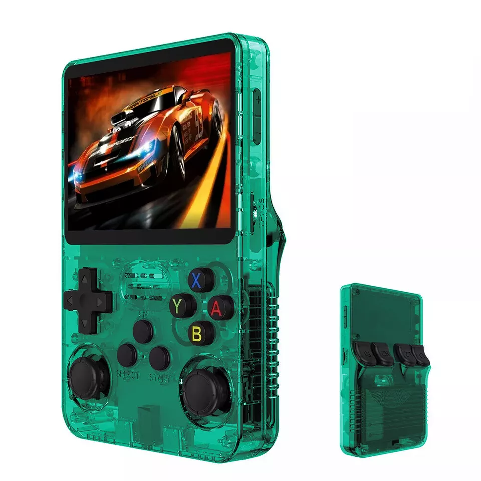 Handheld Game Console with Game Card - Green
