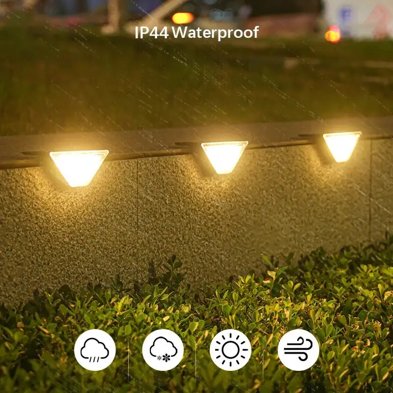 LED Solar Step Lights, Waterproof Outdoor Deck & Stair Lights (8pcs)