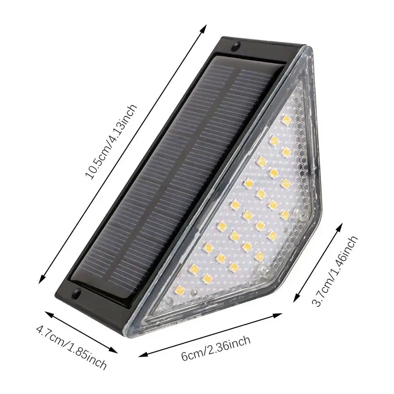 LED Solar Step Lights, Waterproof Outdoor Deck & Stair Lights (8pcs)