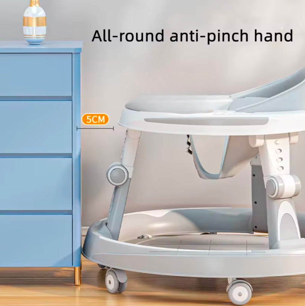 Zoom Adjustable O-ring Baby Walker with Push Handle