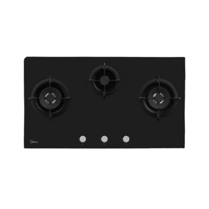 Midea Black Glass Gas Cooktop 3 Zones