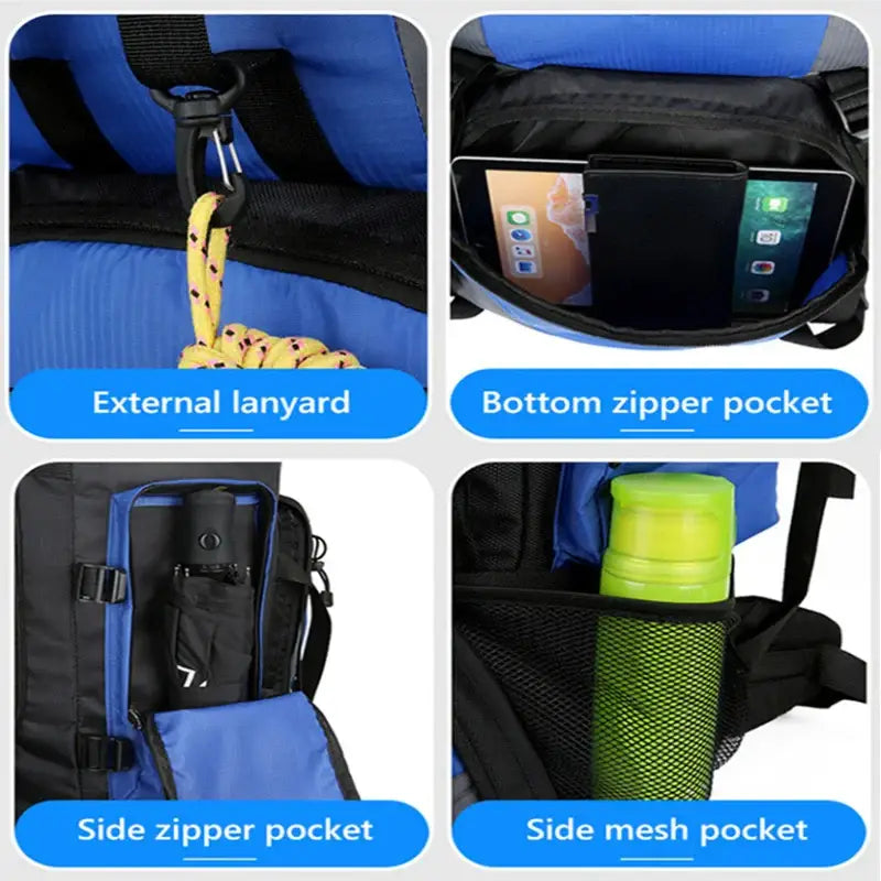 90L Waterproof Hiking & Camping Backpack (various colours available)