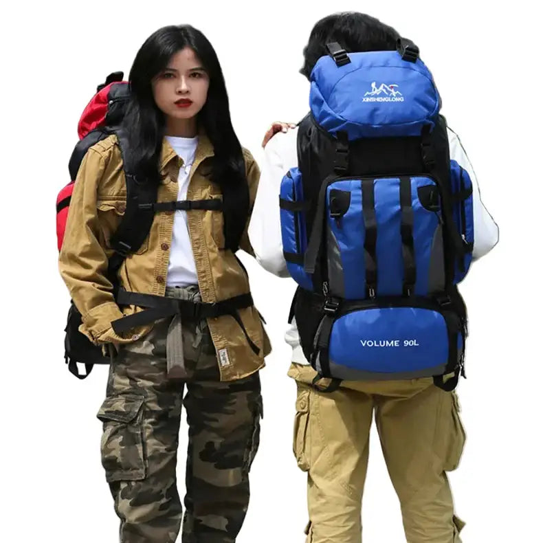 90L Waterproof Hiking & Camping Backpack (various colours available)