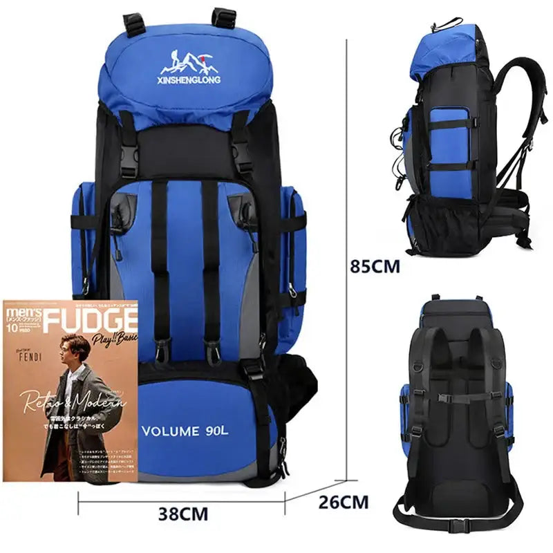 90L Waterproof Hiking & Camping Backpack (various colours available)