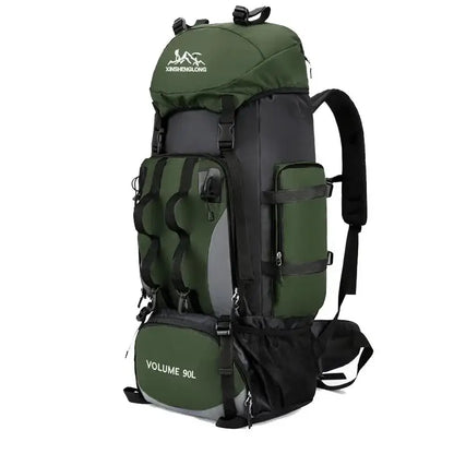 90L Waterproof Hiking & Camping Backpack (various colours available)