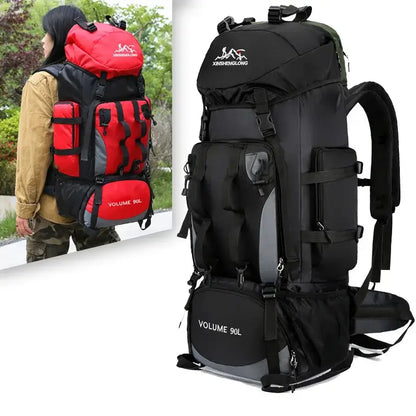 90L Waterproof Hiking & Camping Backpack (various colours available)
