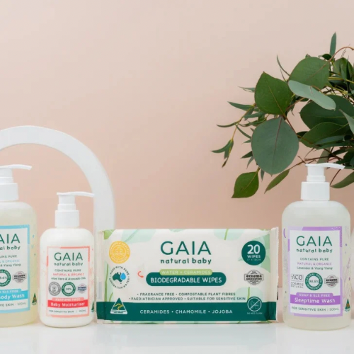 Gaia Natural Biodegradable Baby Wipes - 70pk