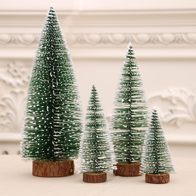 4x Mini Christmas Tree