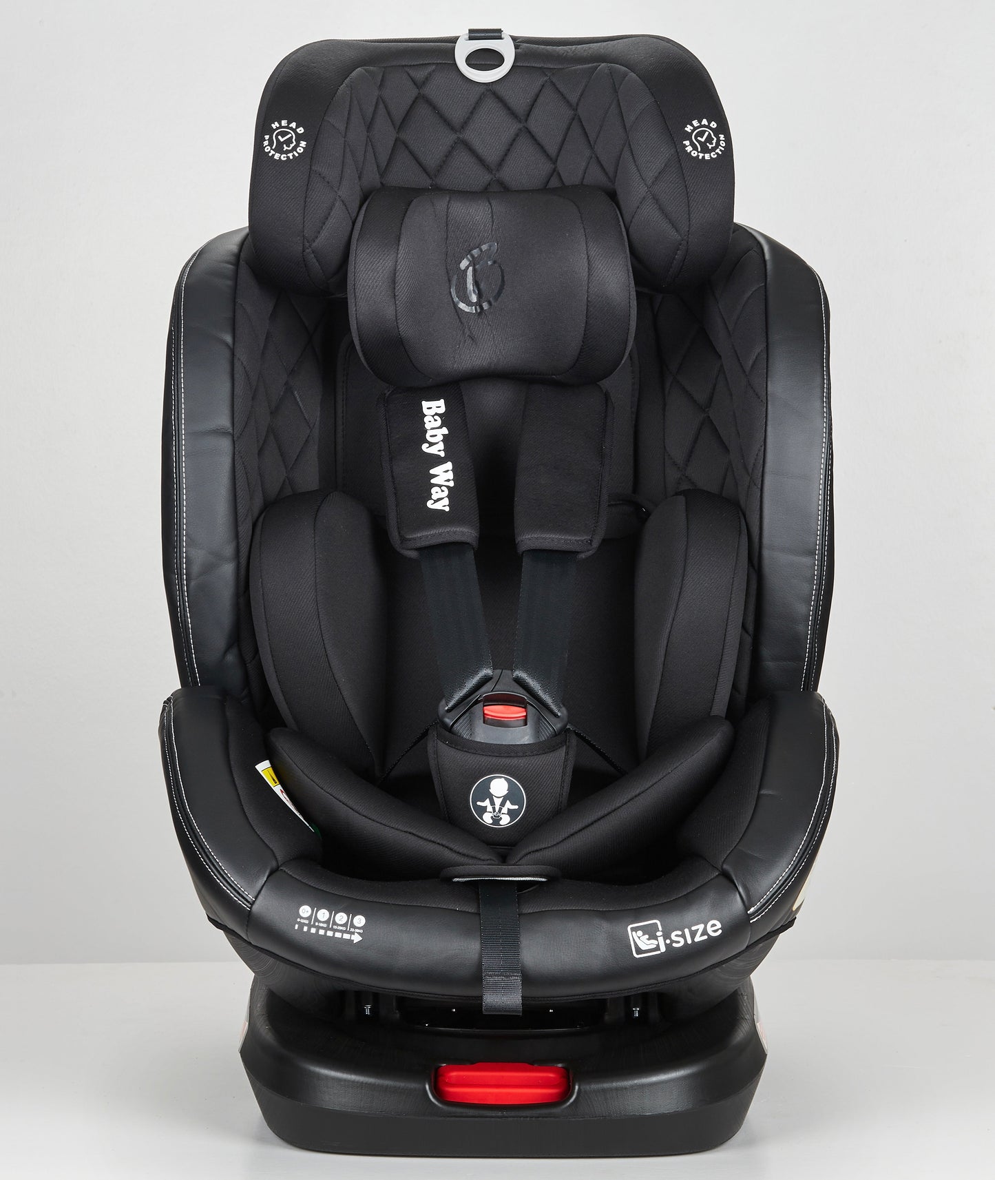 Preorder - Royal Black i-Size 360 Rotating Convertible Car Seat with ISOFIX and Top Tether