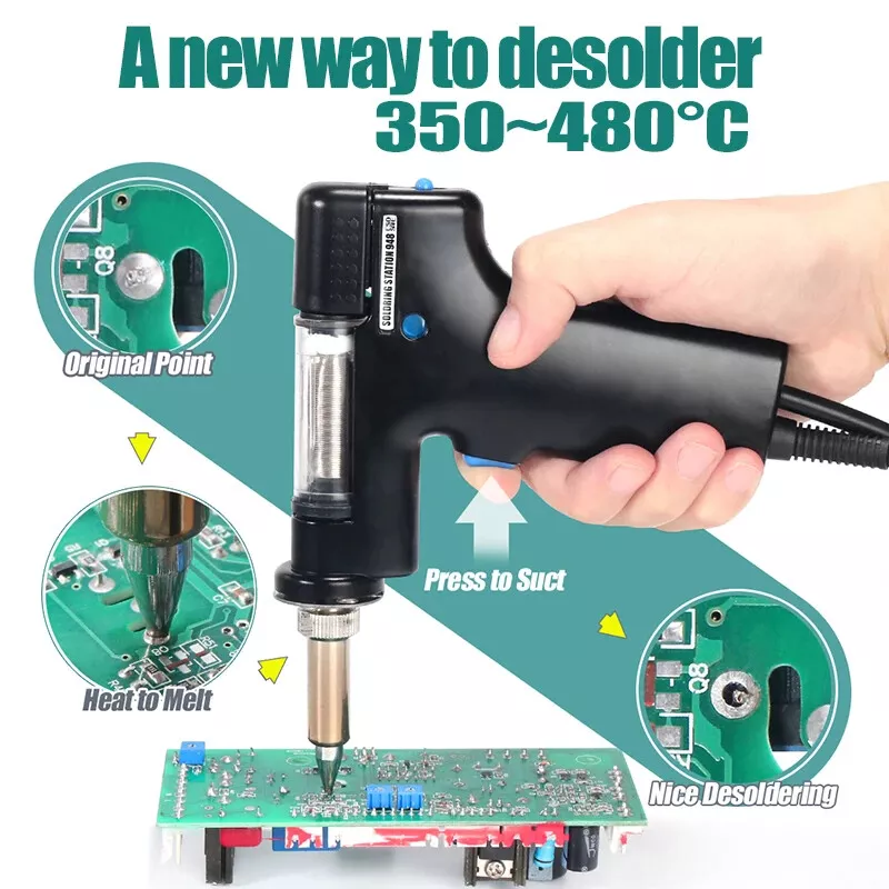LCD Soldering Iron Desoldering 2in1 Station - salelink.co.nz