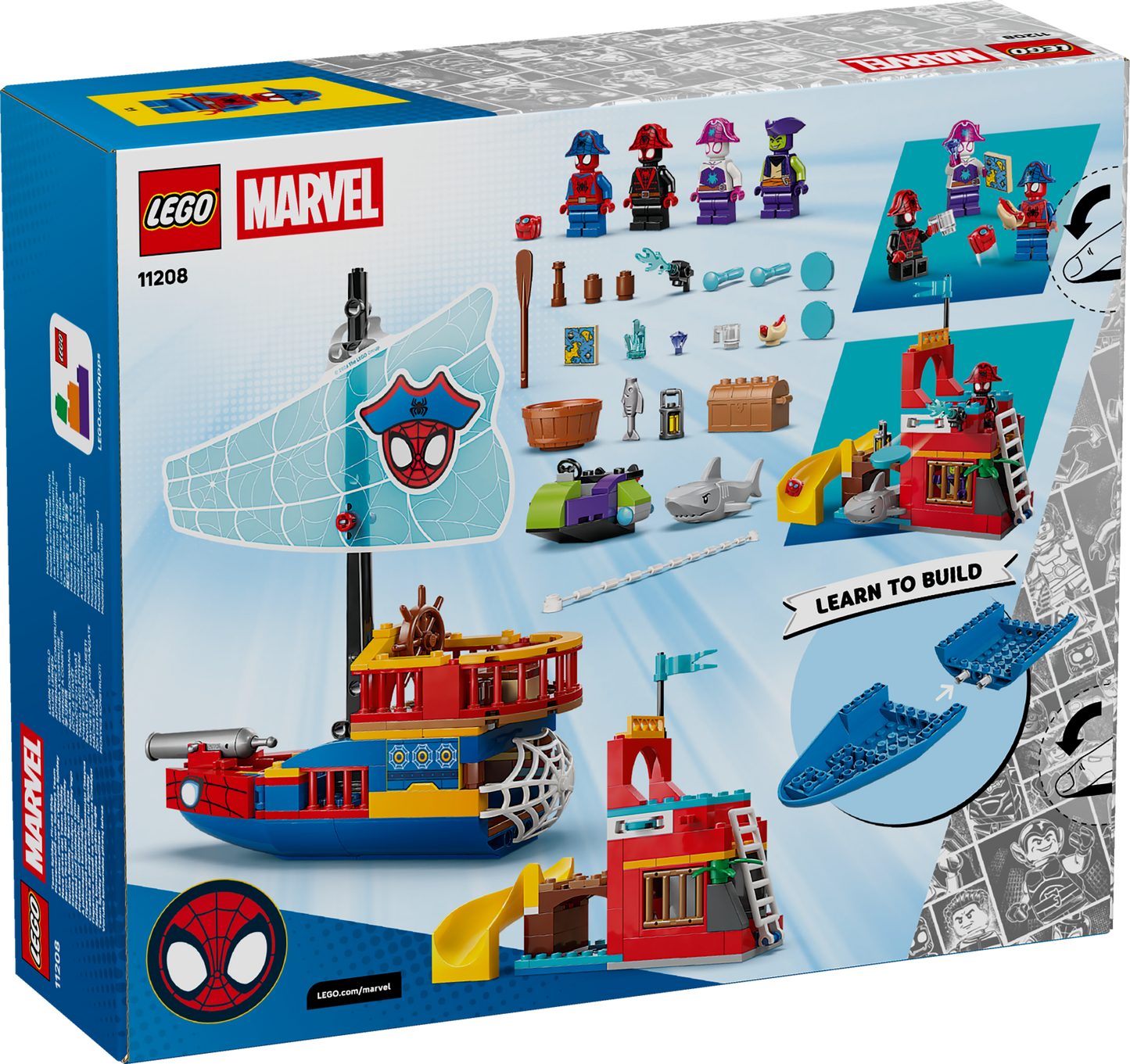 LEGO Marvel: Spidey And His Amazing Friends Team Spidey Pirate Ship (11208)
