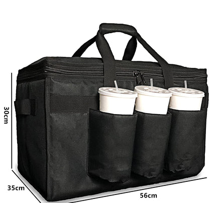 Food Delivery Bag with Cup Holders - salelink.co.nz