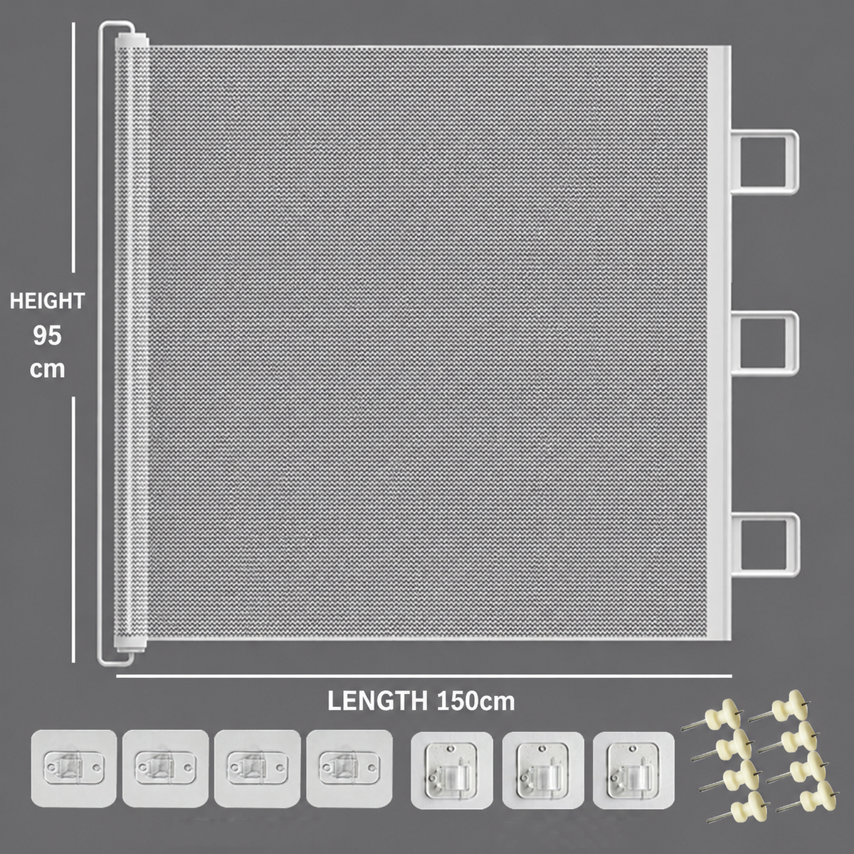 150x95cm Dog Pet Gate Mesh Fence Safety