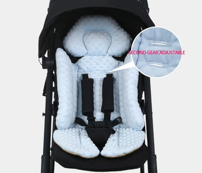 Deluxe Baby Stroller Pad liner with Multi-Zone Support