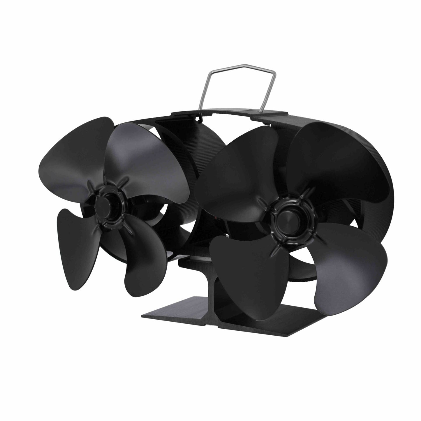 Two Heads Stove Fan Wood Log Burner Fireplace