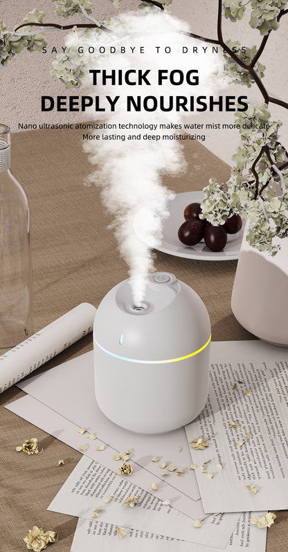 270ml USB Air Humidifier & Aroma Diffuser with LED Night Light