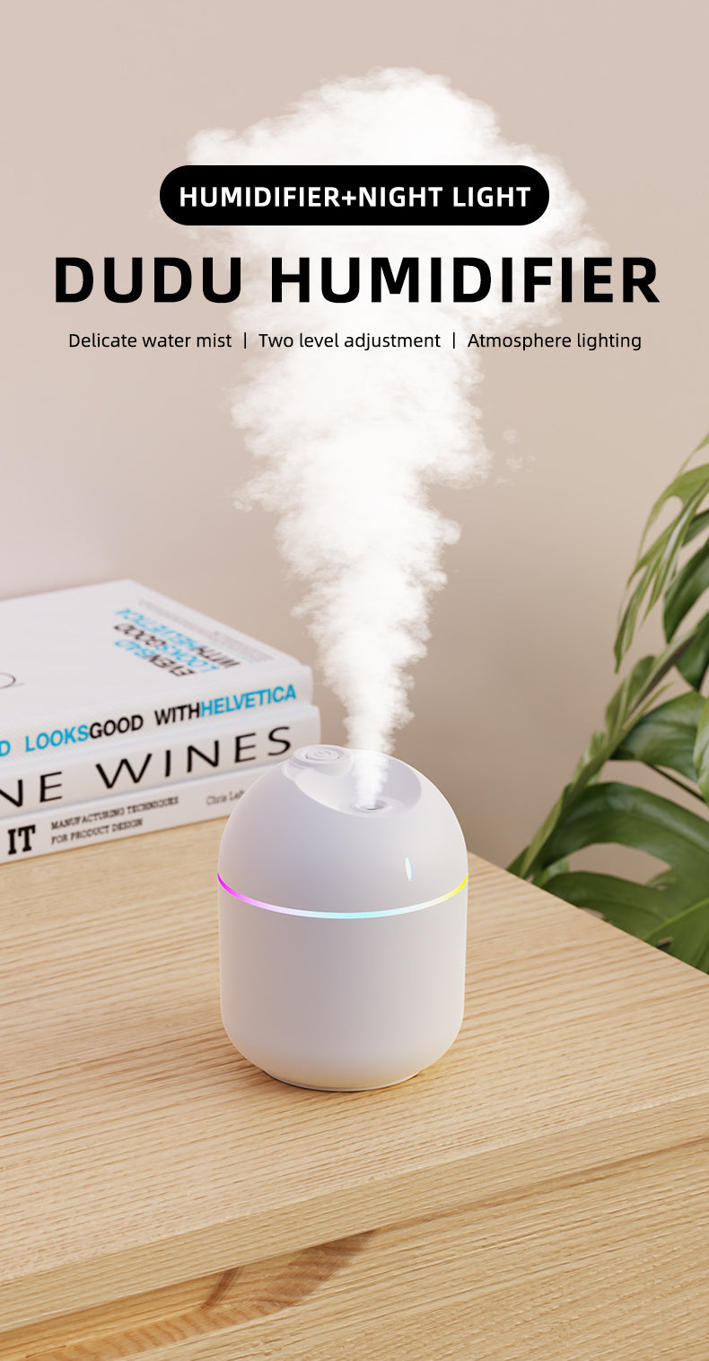 270ml USB Air Humidifier & Aroma Diffuser with LED Night Light