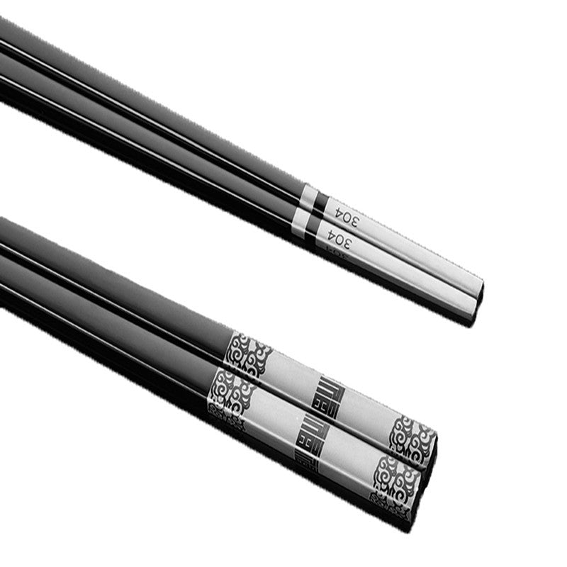 304 Stainless Steel Laser Engraved Chopsticks