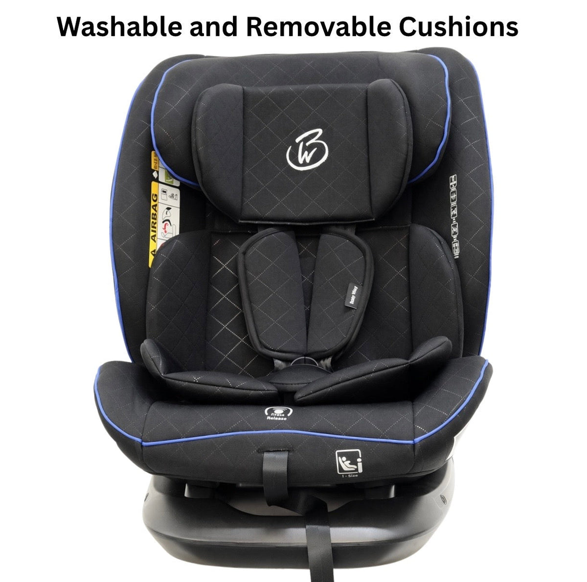 Preorder - SafeSwitch Blue Convertible Car Seat with Recline and Adjustable Headrest
