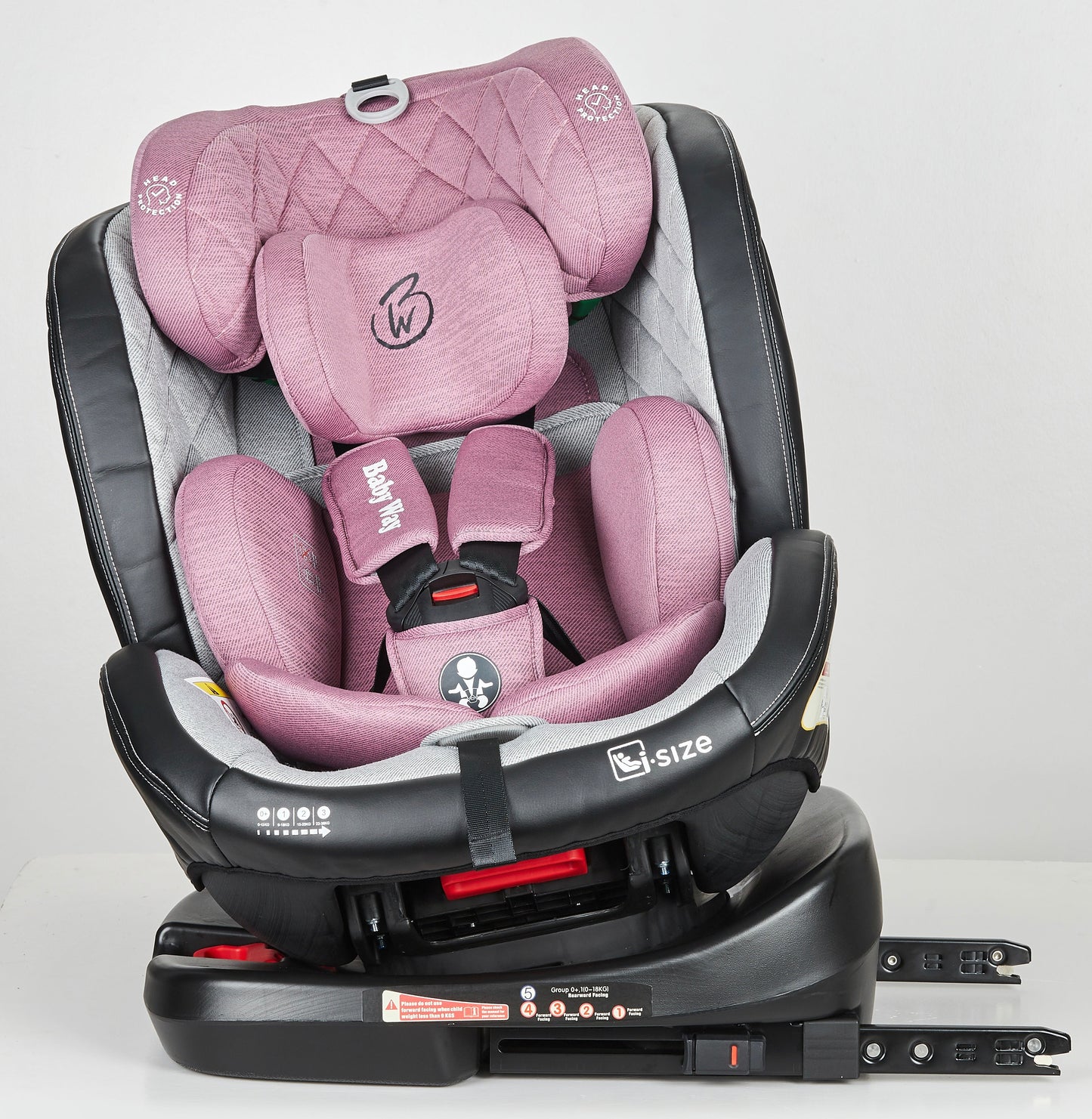 Preorder - Supra Pink Bundle - 4in1 Stroller Buggy + Bassinet + Capsule with ISOFIX Base Combo + Royal 360 Rotating Convertible Car Seat