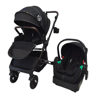 Versa 3-in-1 Travel System – Open Bassinet Stroller + Capsule Car Seat with Sunshade Sets